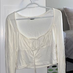 White long sleeve fancy top